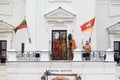 Three kings parades in Kaunas, Lithuania Royalty Free Stock Photo